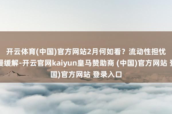開云體育(中國)官方網站　　2月何如看？流動性擔憂有望慢慢緩解-開云官網kaiyun皇馬贊助商 (中國)官方網站 登錄入口